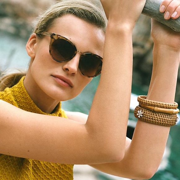 New! Boho Bamboo Bangle Bracelet Set (3 in a set) - Picture 3 of 4